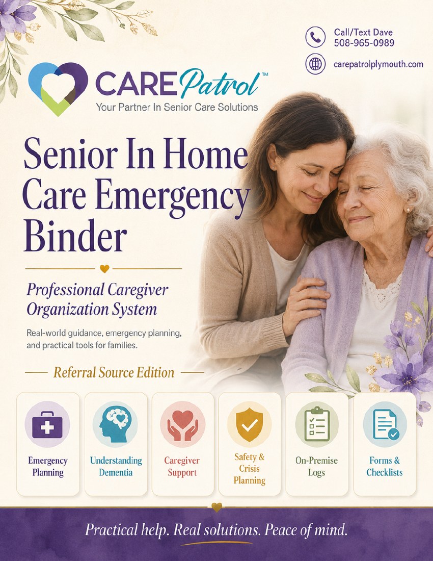 Senior In Home Care Emergency Binder cover preview